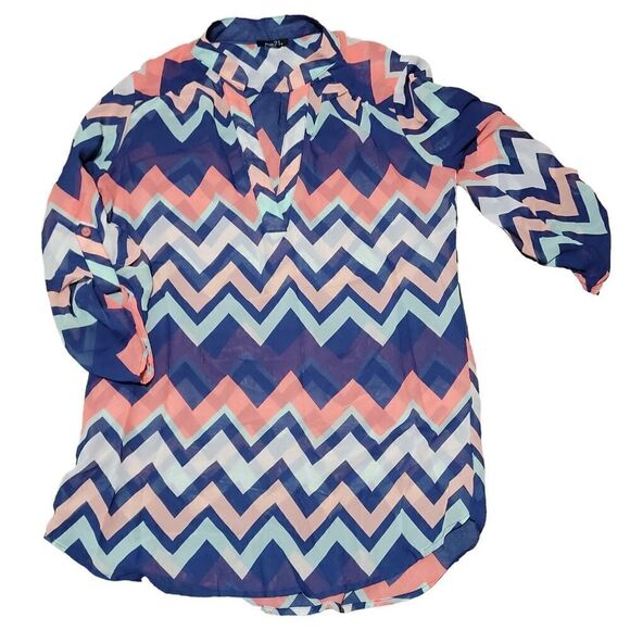 Rue 21 chevron blouse - Picture 1 of 3